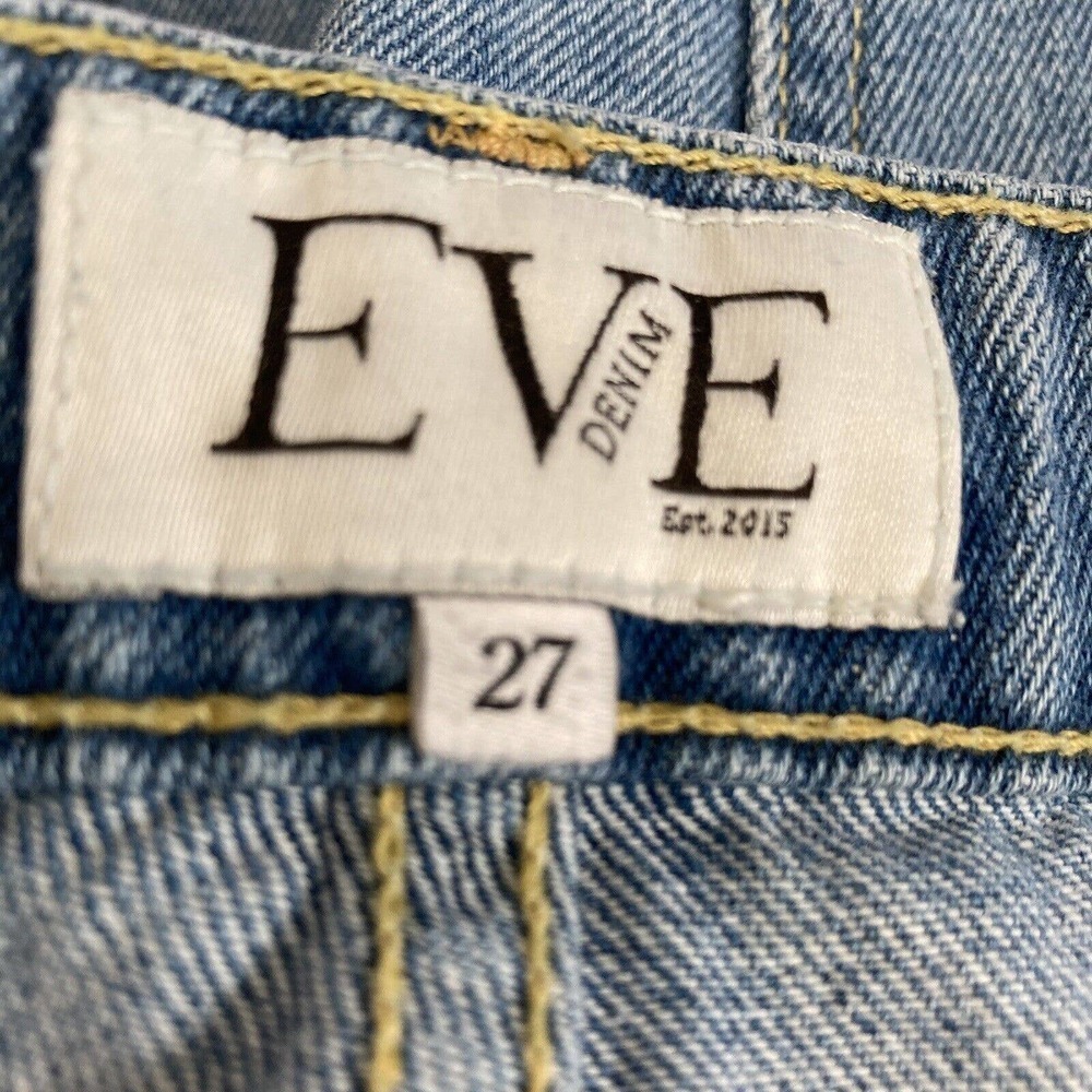 Eve Denim Womens‎ Size 27 The Jacqueline Flare Leg Cotton High Rise Jeans Blue - Picture 11 of 15
